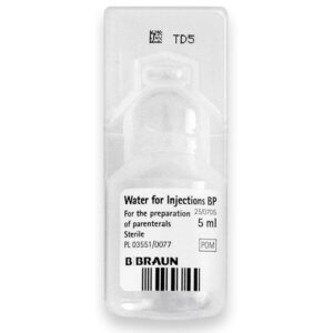 Water in plastic ampoule - 5 ml