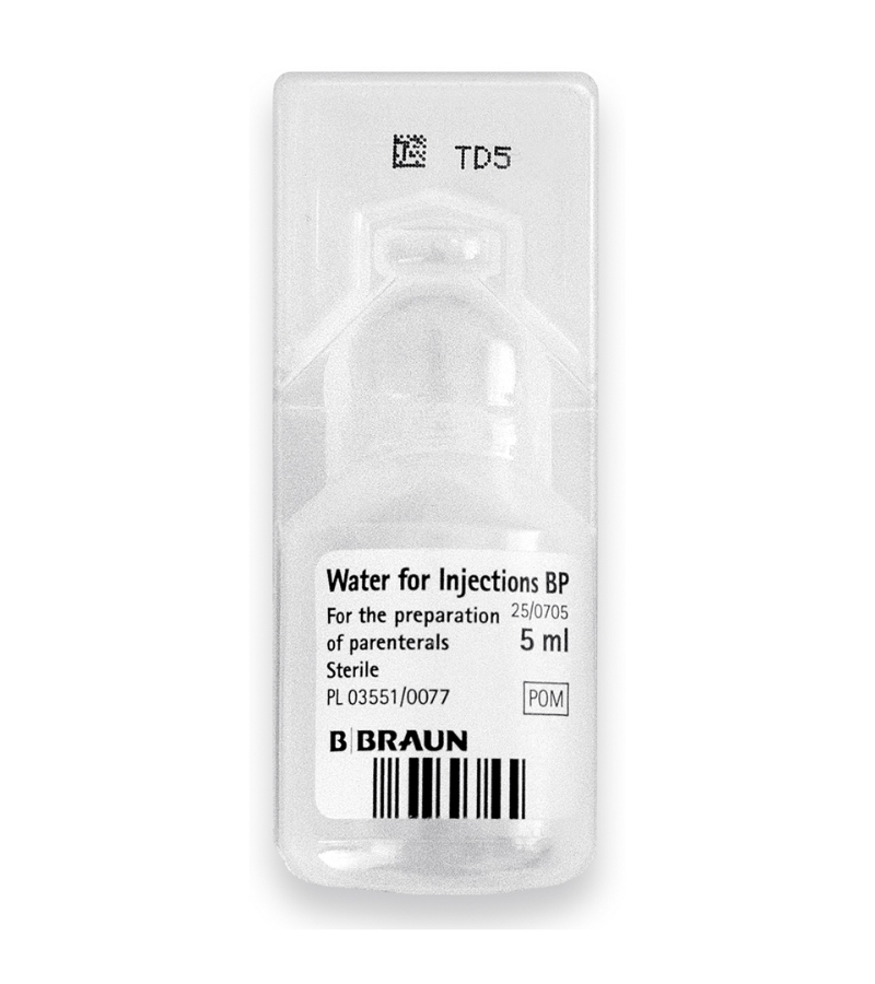 Water in plastic ampoule - 5 ml
